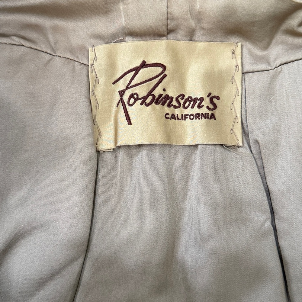 Vintage Brown Fur Jacket Shawl Robinson’s California - Picture 10 of 12